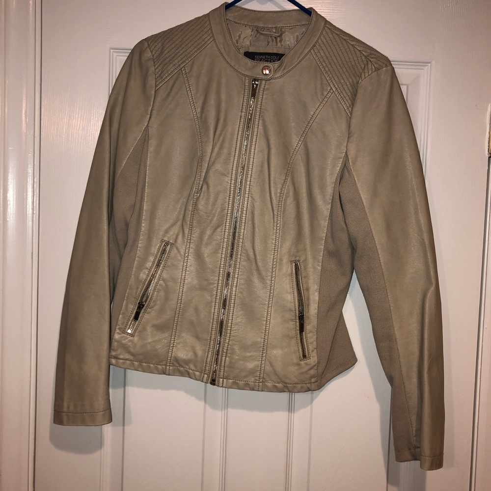 Faux leather jacket